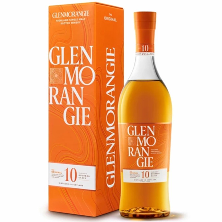 Glenmorangie 10 éves Skót Single Malt Whisky díszdobozban 40%, 0.7l