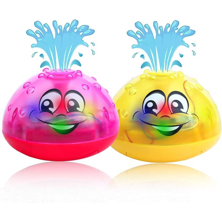 2 db-os fürdőjáték készlet, QttvbTna, rózsapiros/sárga