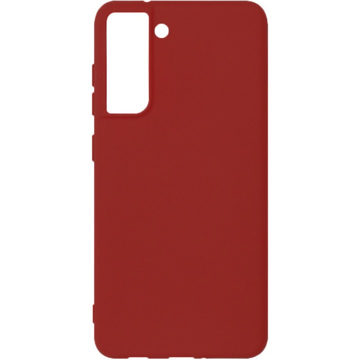 Samsung Galaxy S21 FE-vel kompatibilis szilikon tok, szilikon TPU, Soft Feeling, Slim Fit, Next Level Smart Protection, Kameravédelem, bordó