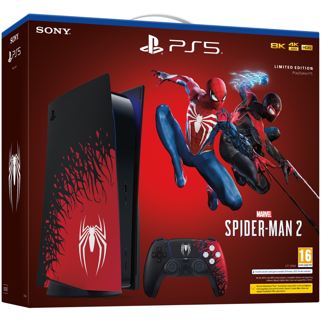Consola PlayStation 5 (PS5) 825GB, C-Chassis + Joc PS5 Marvel's
