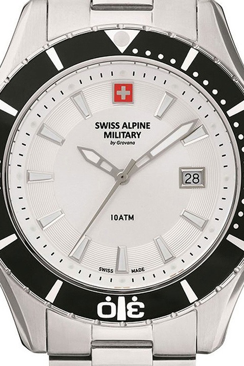 Swiss Alpine Military, Часовник от неръждаема стомана, Сребрист