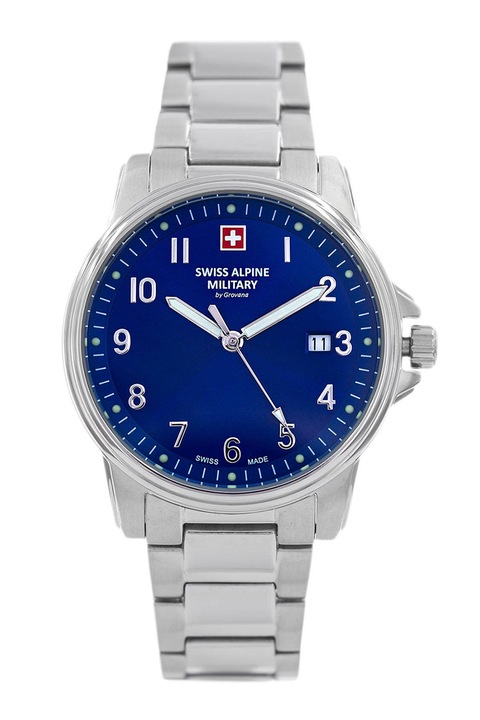 Swiss Alpine Military, Rozsdamentes acél karóra, Ezüstszín