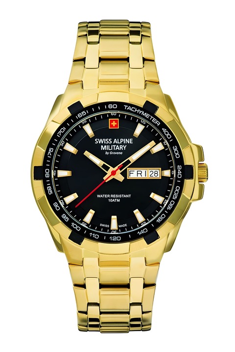 Swiss Alpine Military, Аналогов часовник с метална верижка, Златист