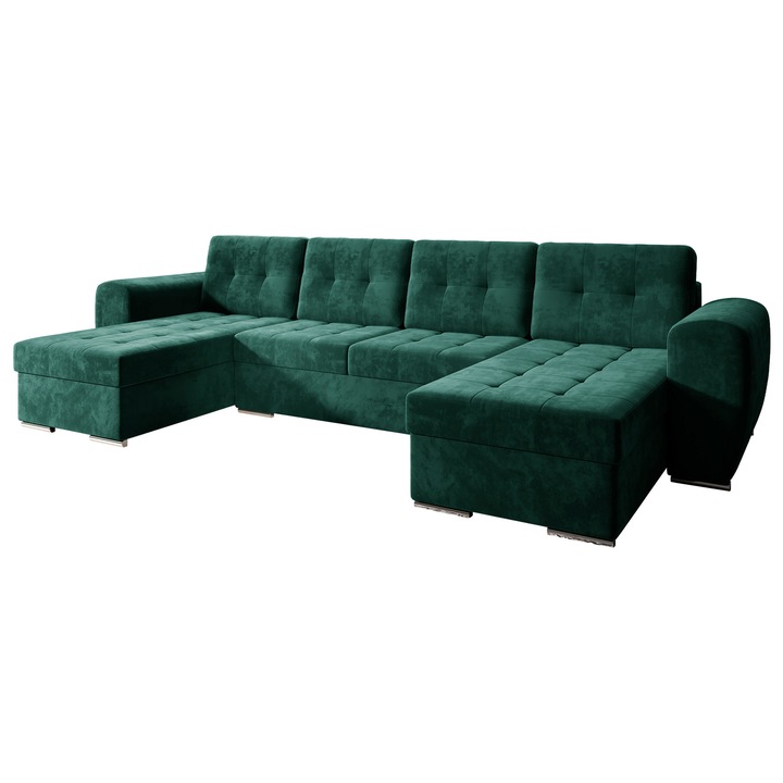 Coltar Darilko U, MIRJAN24, verde, 326x157x97 cm