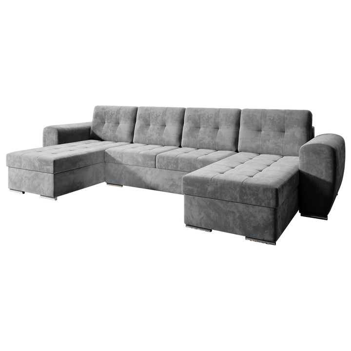 Coltar Darilko U, MIRJAN24, gri, 326x157x97 cm