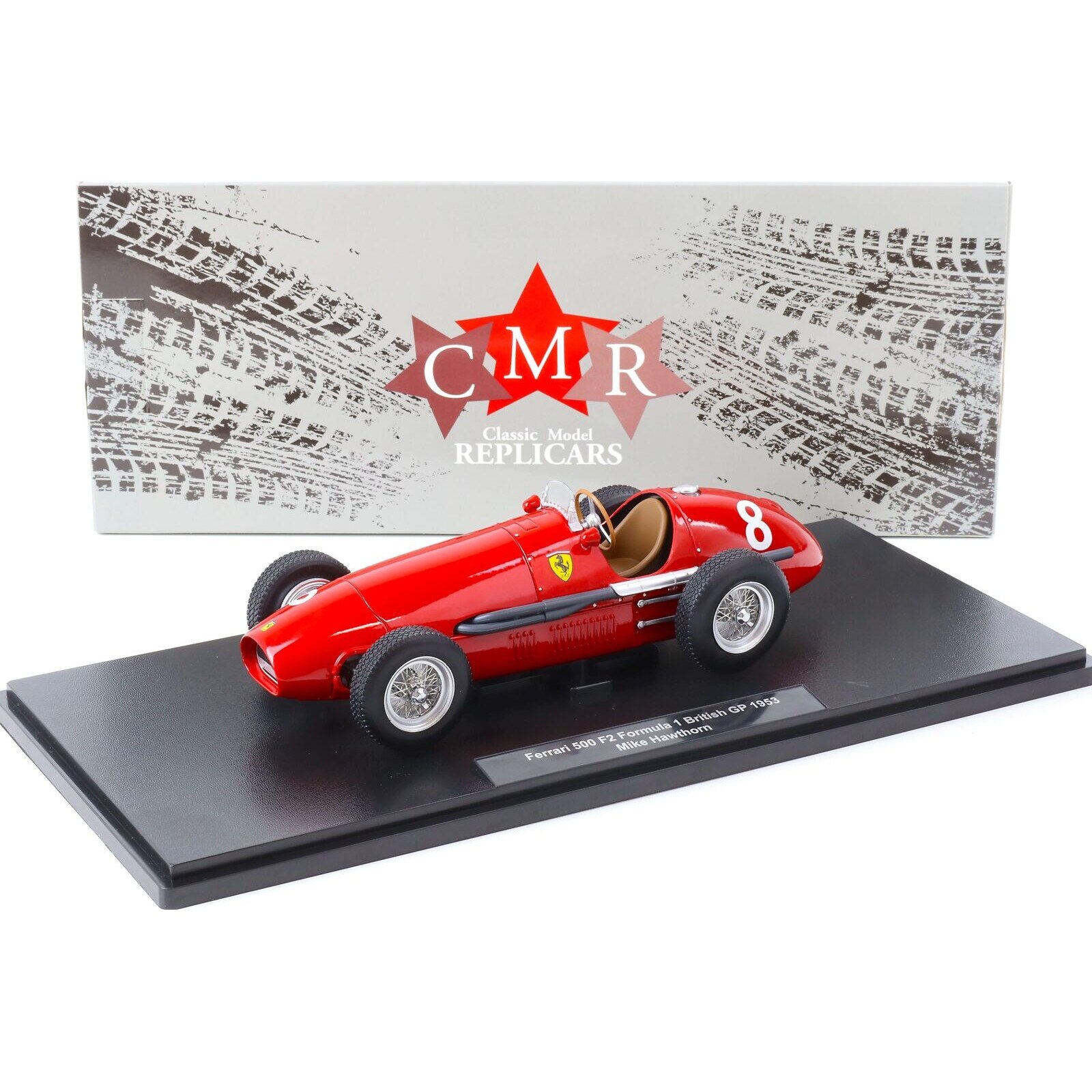 Macheta Ferrari 500 F2 Formula 1 British GP 1953 Mike Hawthorn Nr