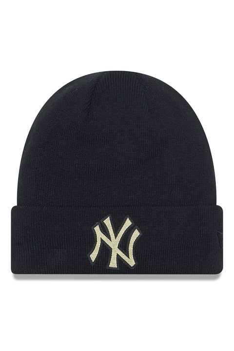 New Era, Caciula cu aplicatie logo, Negru, 56-62 CM