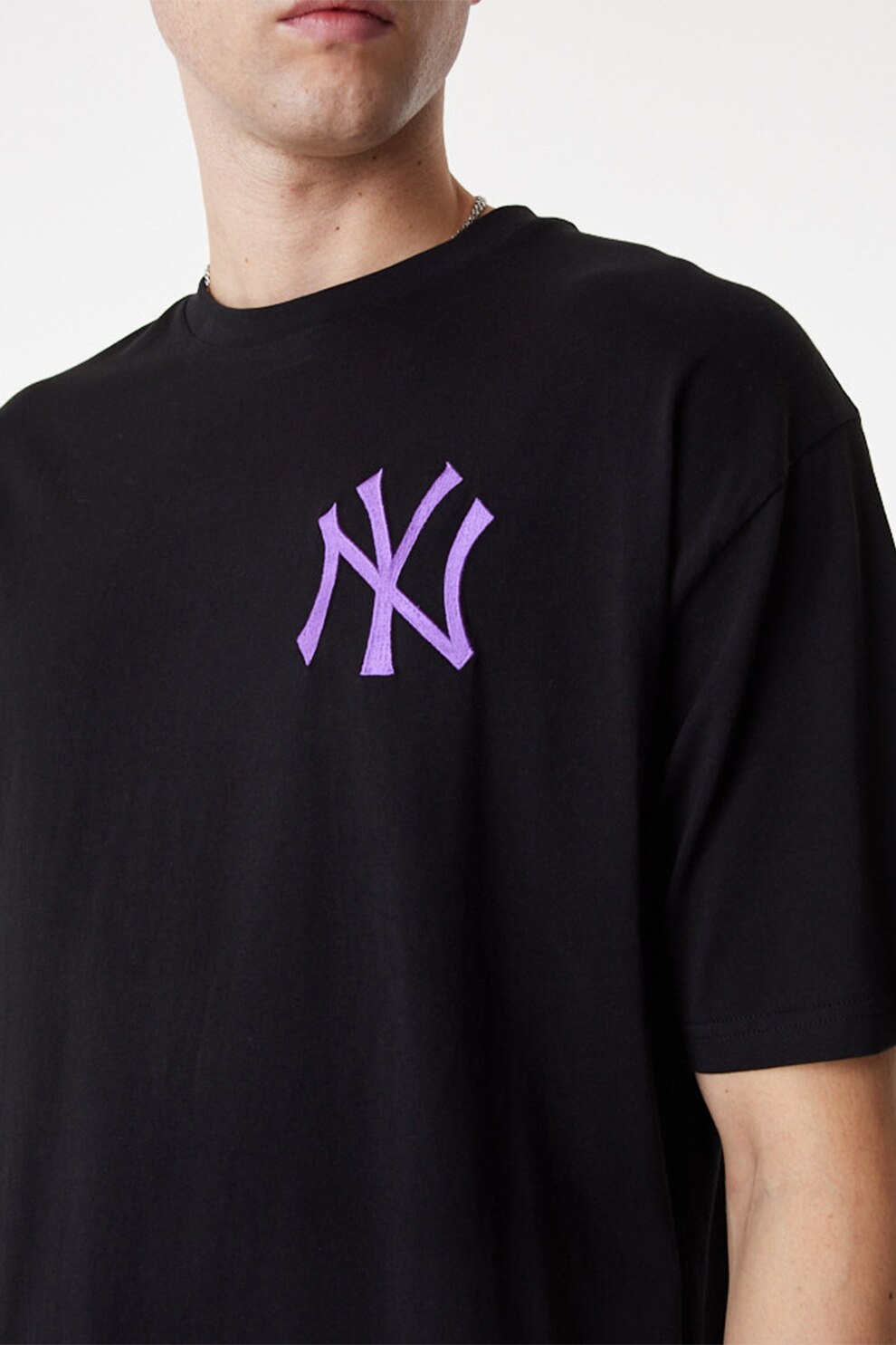 New Era Tricou New York Yankees 12893154 Bej Oversize 