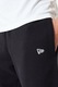 New Era, Pantaloni sport lejeri cu detaliu logo, Negru, M