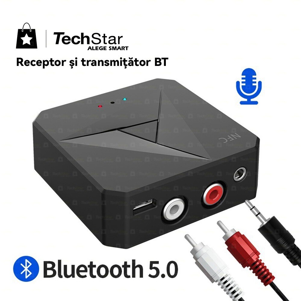 Adaptor Bluetooth Techstar® M21, transmitator si receptor pentru TV/PC