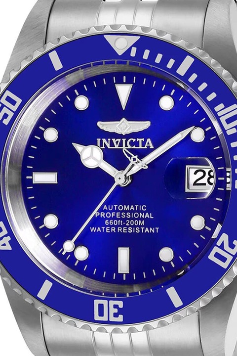 Invicta, Rozsdamentes acél automata karóra, Ezüstszín