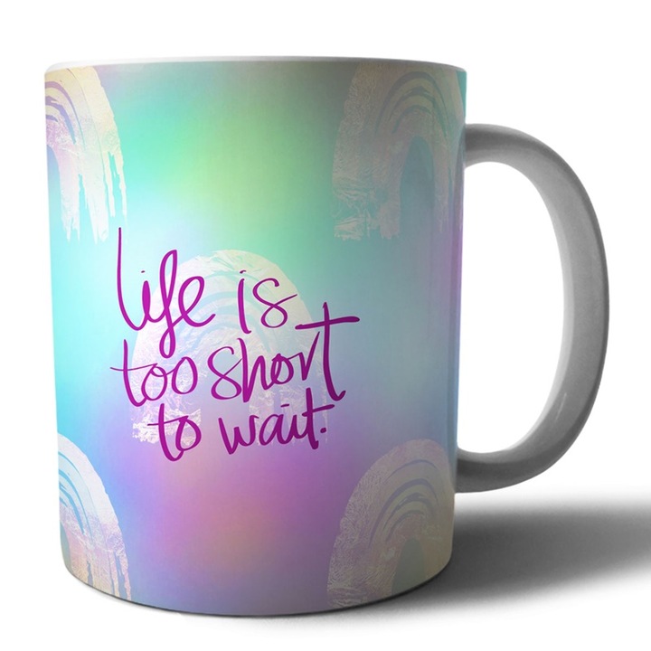 Life is too short to wait bögre 355 eMAG.hu