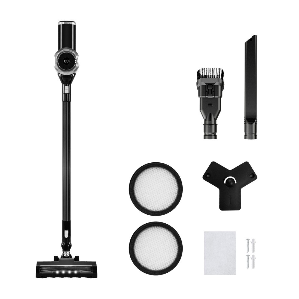 Aspirator vertical portabil fara fir TESLA Purestar E20, 220W, tehnologie ciclonica, 2 trepte de putere, 0.9 L, Turbo brush