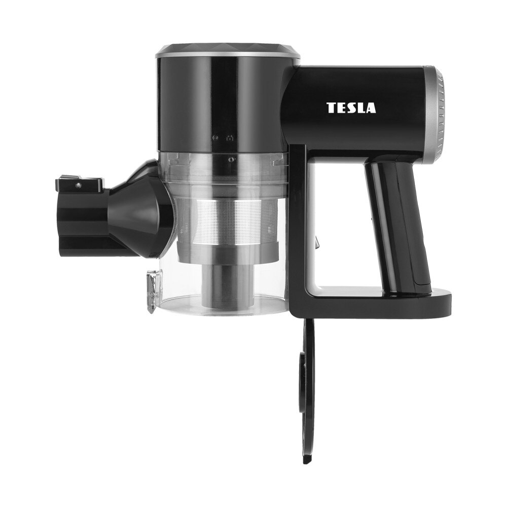 Aspirator vertical portabil fara fir TESLA Purestar E20, 220W, tehnologie ciclonica, 2 trepte de putere, 0.9 L, Turbo brush