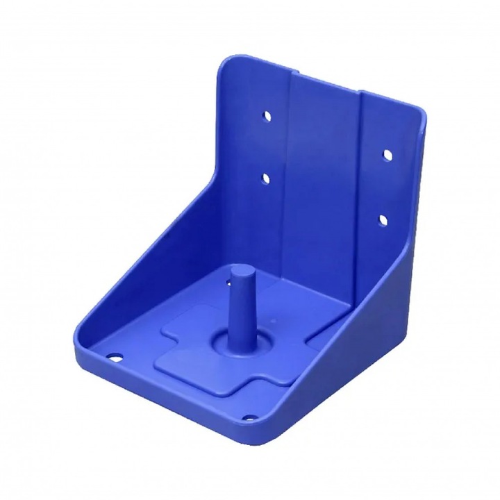 Suport patrat pentru sare, minerale, plastic, albastru