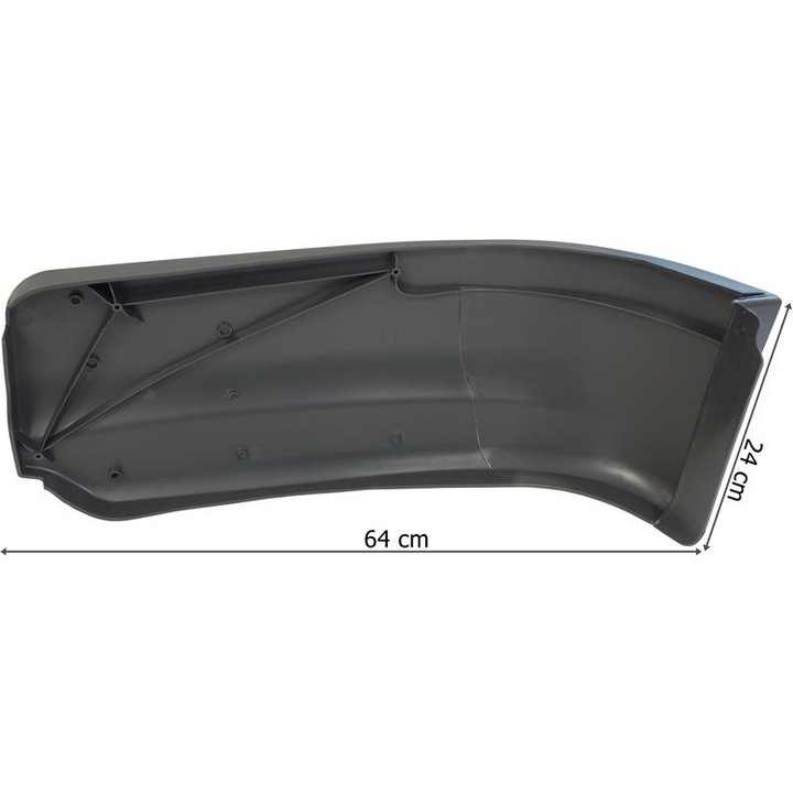 Colt bara dreapta, Lamiro, Compatibil cu MAN TGA, Plastic, Gri