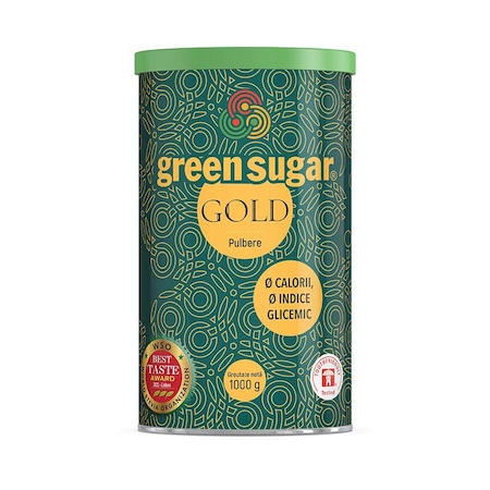 Indulcitor Pulbere Green Sugar Gold 1000 grame Laboratoarele Remedia