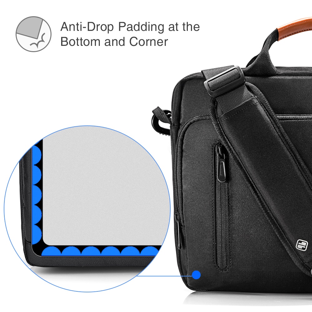 Geanta Mailman Laptop 16″, Elite Armor, Defender Laptop Briefcase, I36, Nailon, Negru