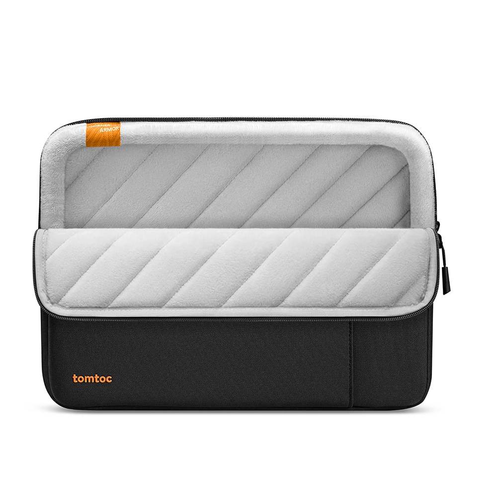 Husa laptop 16" Tomtoc Sleeve (A13F2D1), Protectie la colturi si Protectie Grad Militar, Black