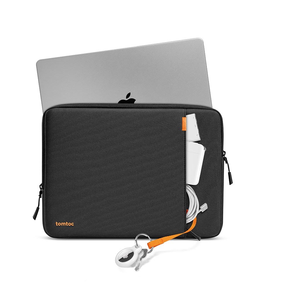 Husa laptop 16" Tomtoc Sleeve (A13F2D1), Protectie la colturi si Protectie Grad Militar, Black