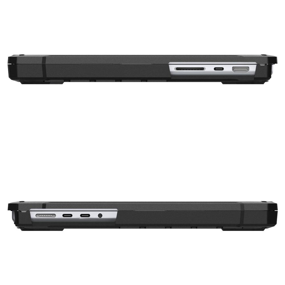Carcasa de protectie compatibila cu Apple MacBook Pro 14" 2021/2022/2023, Compact, Rugged Armor, I65, PC, Negru