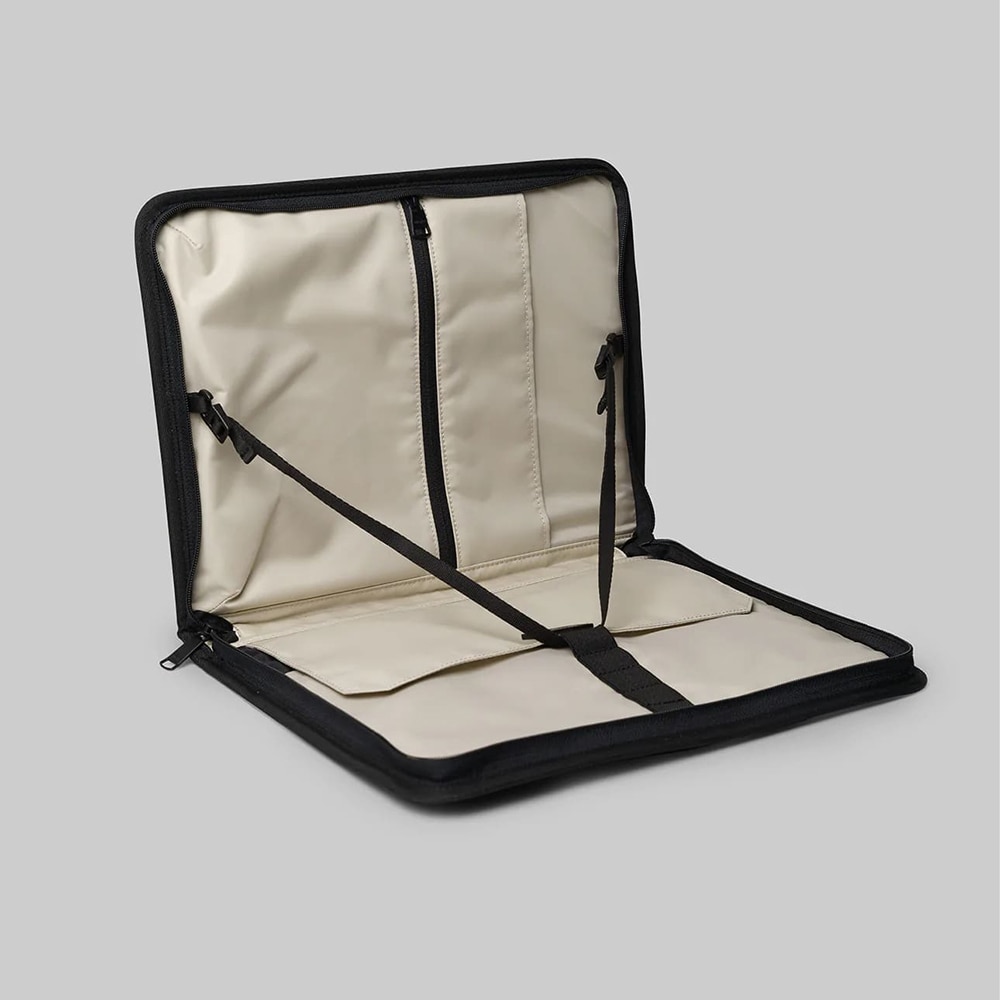 Carcasa de protectie compatibila cu laptop 13", Impact Safe, Smart Zip Pouch, I71, Nailon, Negru