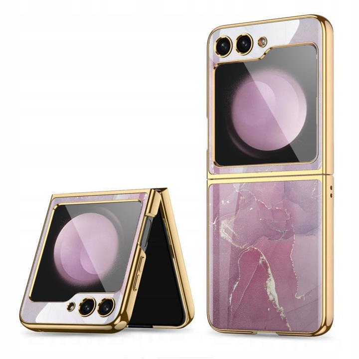 Калъф fixGuard Fashion Mood marble за Samsung Galaxy Z Flip 5, Violet