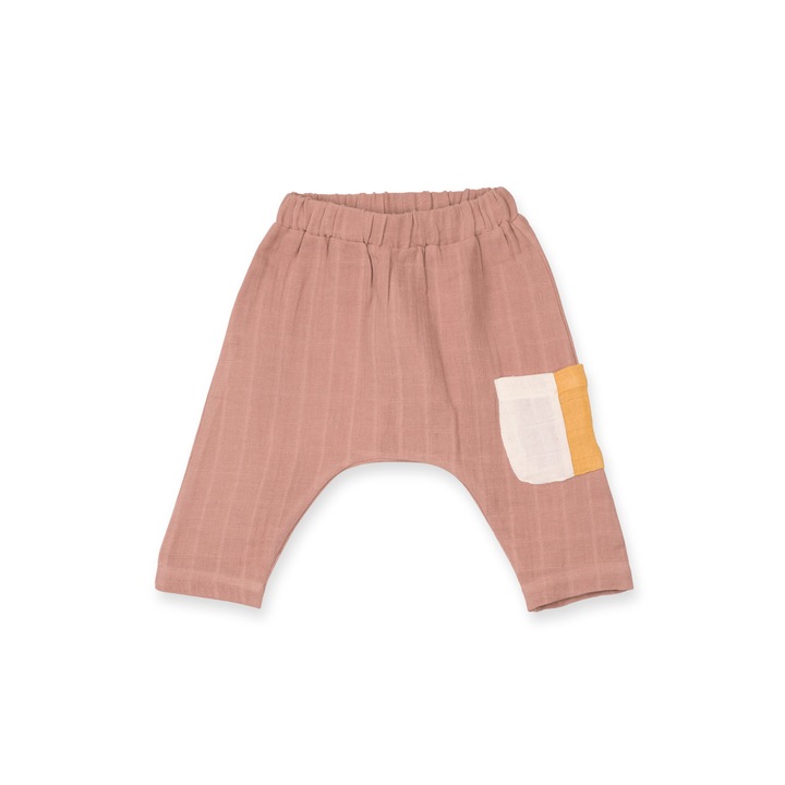 Organic pamut muszlin nadrág gyerekeknek, Organic by Feldman, Play of Colors Sienna Earth
