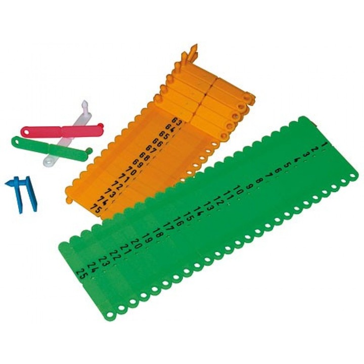 Crotalii twintag, set 50 bucati, plastic
