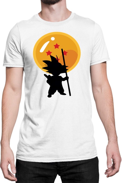 Férfi póló Dragon Ball Z Goku 24, Fehér