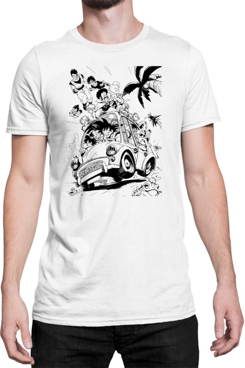 Férfi póló Dragon Ball Z Goku 08, Fehér