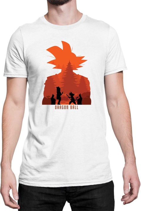 Férfi póló Dragon Ball Z Goku 02, Fehér