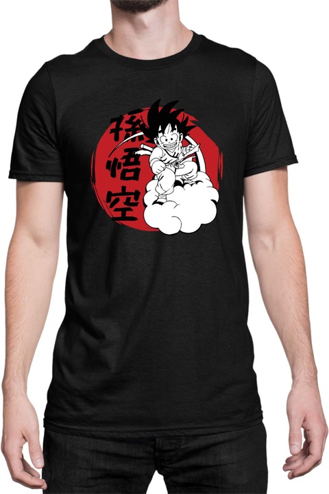 Férfi póló Dragon Ball Z Goku 03, Fekete