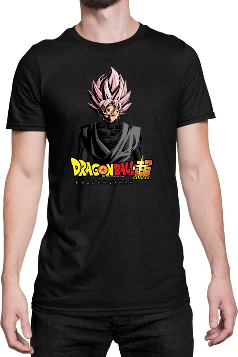 Férfi póló Dragon Ball Z Goku 10, Fekete