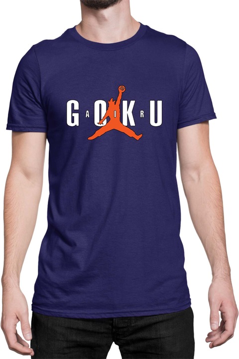 Férfi póló Dragon Ball Z GOKU AIR, Tengerészkék
