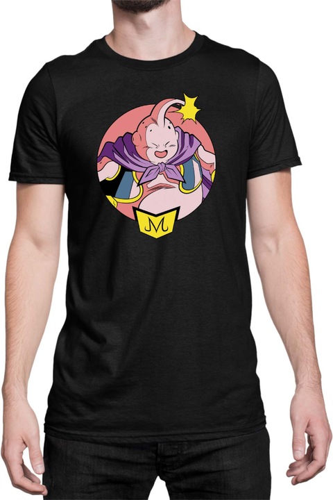 Férfi póló Dragon Ball Z Majin Buu 02, Fekete