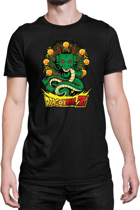 Férfi póló Dragon Ball Z Shenron 03, Fekete