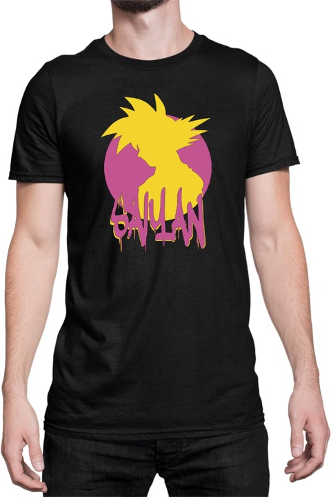 Férfi póló Dragon Ball Z Super Saiyan, Fekete