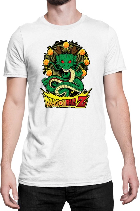 Férfi póló Dragon Ball Z Shenron 03, Fehér