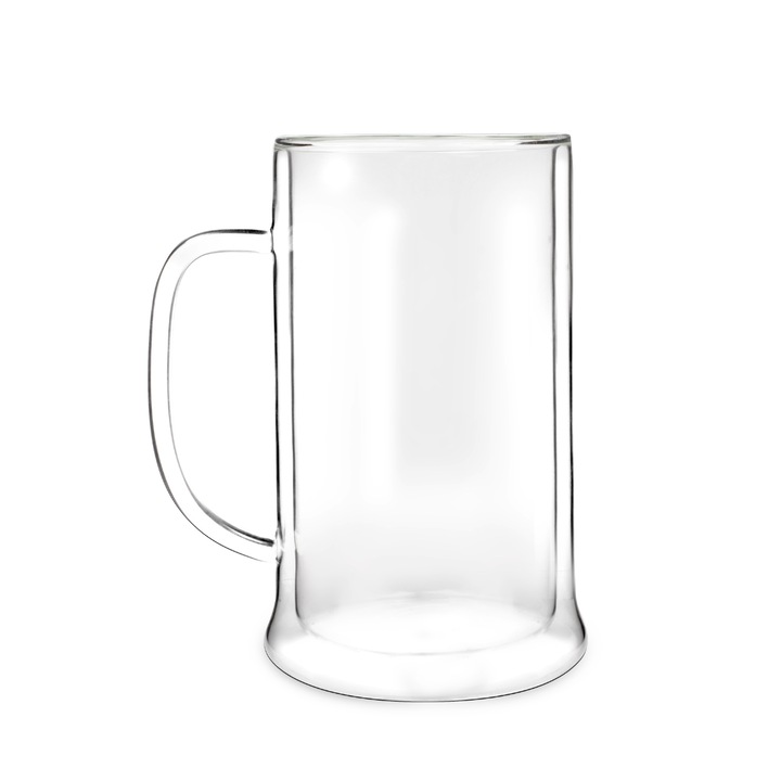 Halba de bere cu perete dublu, AMO, 500ml