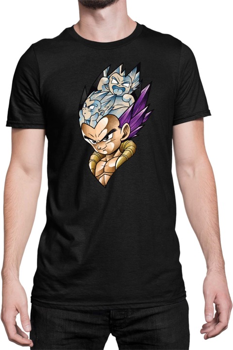 Férfi póló Dragon Ball Z Vegeta 01, Fekete