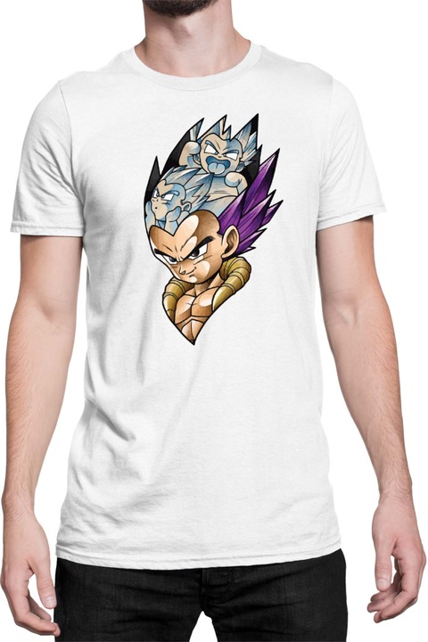 Férfi póló Dragon Ball Z Vegeta 01, Fehér