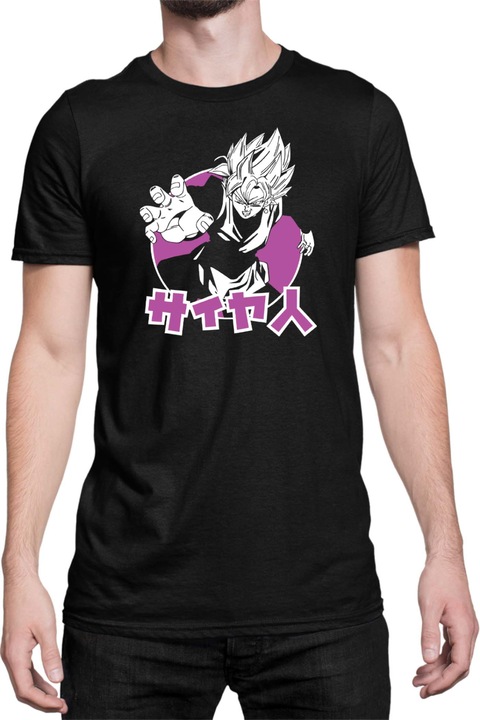 Férfi póló Dragon Ball Z Goku 26, Fekete