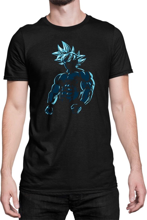 Férfi póló Dragon Ball Z Goku Blue 01, Fekete