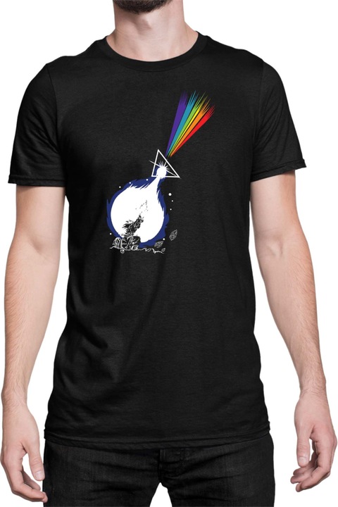 Férfi póló Dragon Ball Z Goku Rainbow, Fekete