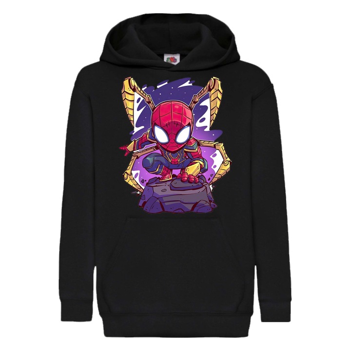 Hanorac pentru copii Marvel Comics Tralala marvel comics răzbunătorii spiderman spider-man peter parker spider man Spiderman 4, Negru