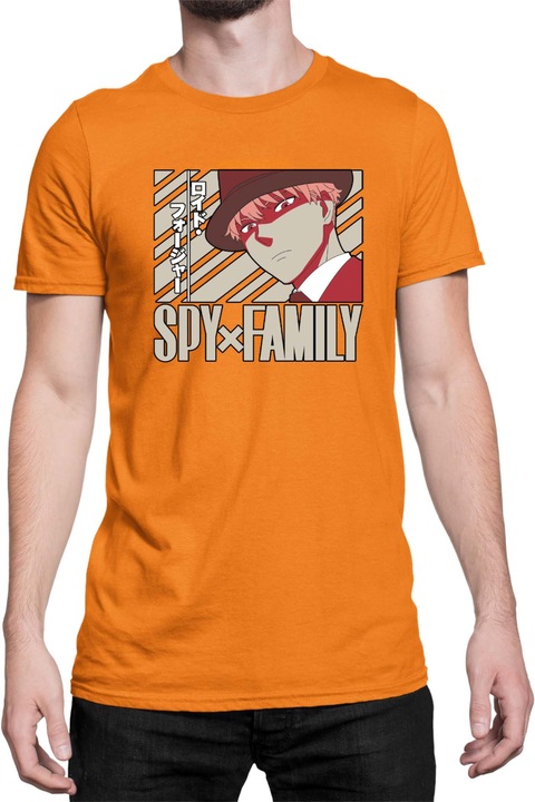 Férfi póló Japan Anime Manga Family x Spy Solo Loid, Narancssárga