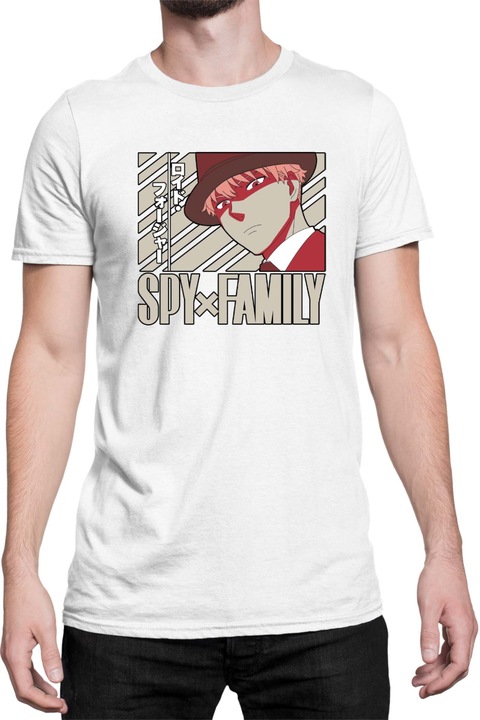 Férfi póló Japan Anime Manga Family x Spy Solo Loid, Fehér