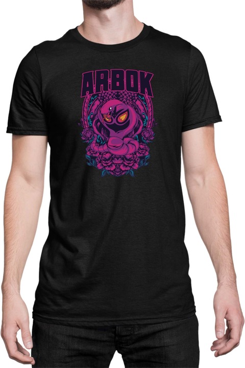 Férfi póló Japan Anime Manga Pokemon Arbok, Fekete