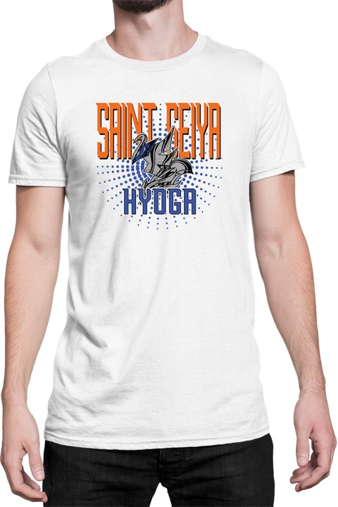 Férfi póló Japan Anime Manga Saint Seiya Hyoga, Fehér